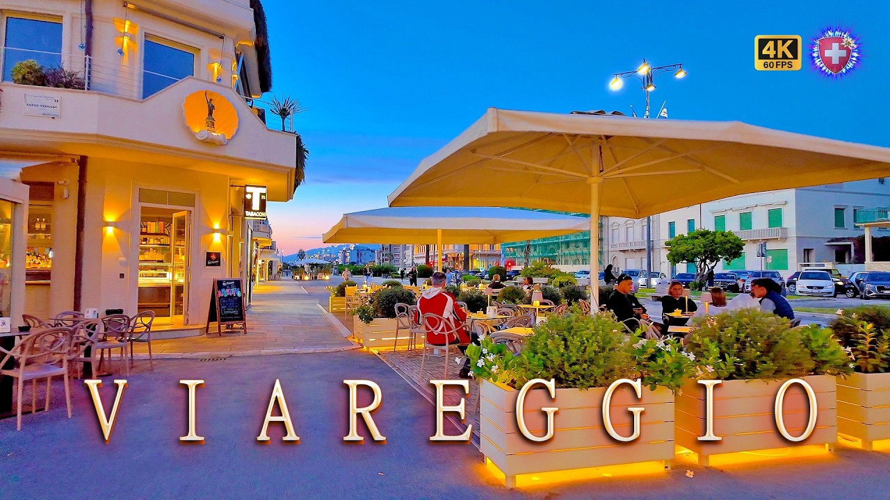 VIAREGGIO ITALY ✨ Charming coastal town in picturesque Versilia region Tuscany 4K Walking tour