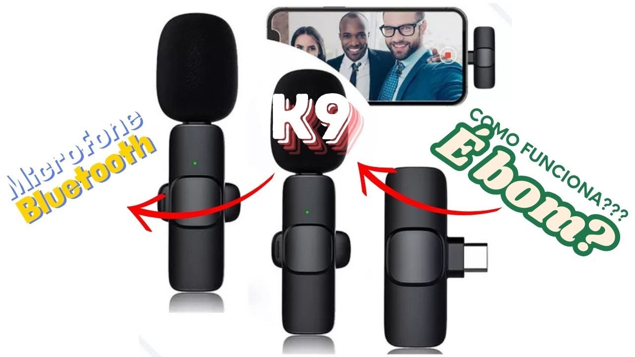 Como funciona os Microfones sem Fio da &Aacute;tomo K9