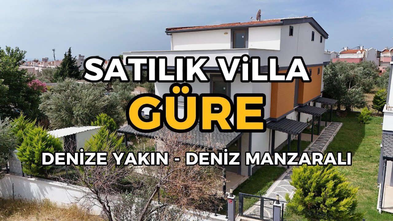 GÜRE SATILIK SIFIR VİLLA / DENİZ MANZARALI / DENİZE YAKIN