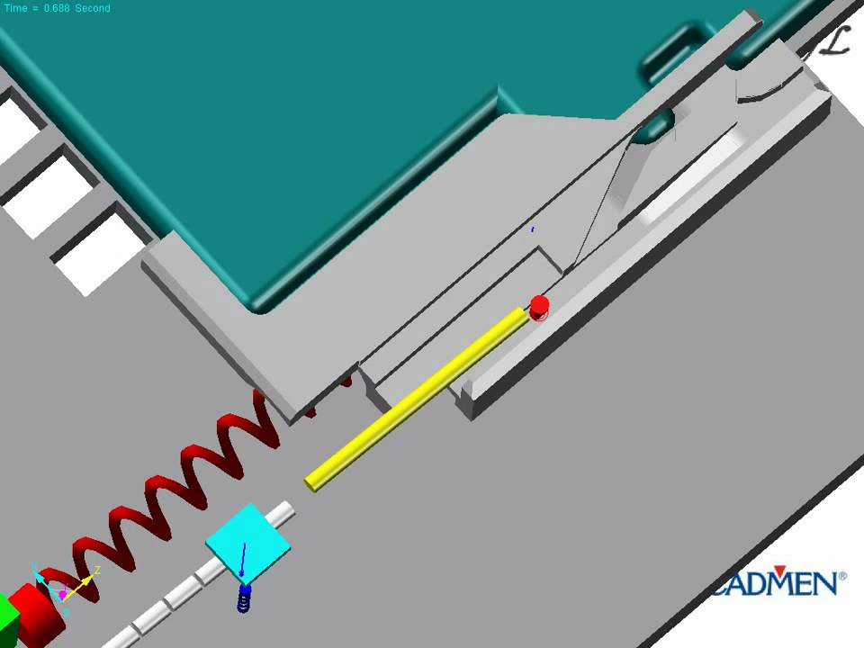RecurDyn: Mechanism Simulation of Mini SD in the mobile phone