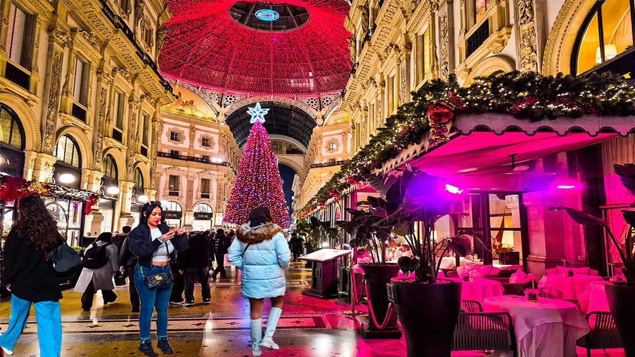 Milan Italy Christmas 2025 🎄 Dazzling Lights, Markets & Winter Charm |  4K 60FPS –7 December 2025