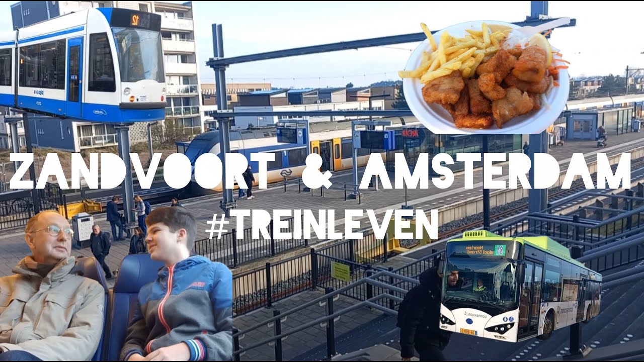 WEGWAAIEN in ZANDVOORT en met de METRO door AMSTERDAM CENTRUM | #treinleven