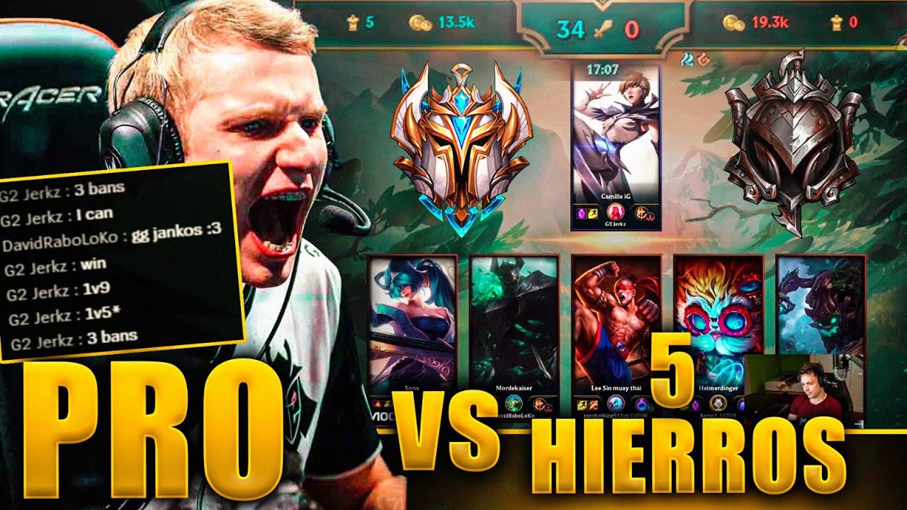 🤬LA REVANCHA DE JANKOS🤬 PROPLAYER VS 5 HIERROS casteando con Ibai Llanos