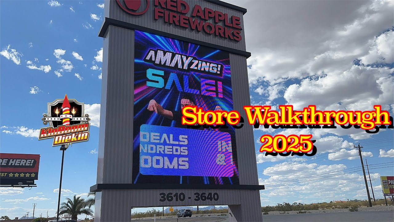 Red Apple Fireworks 2025 Store Walkthrough! Amazing Deals!