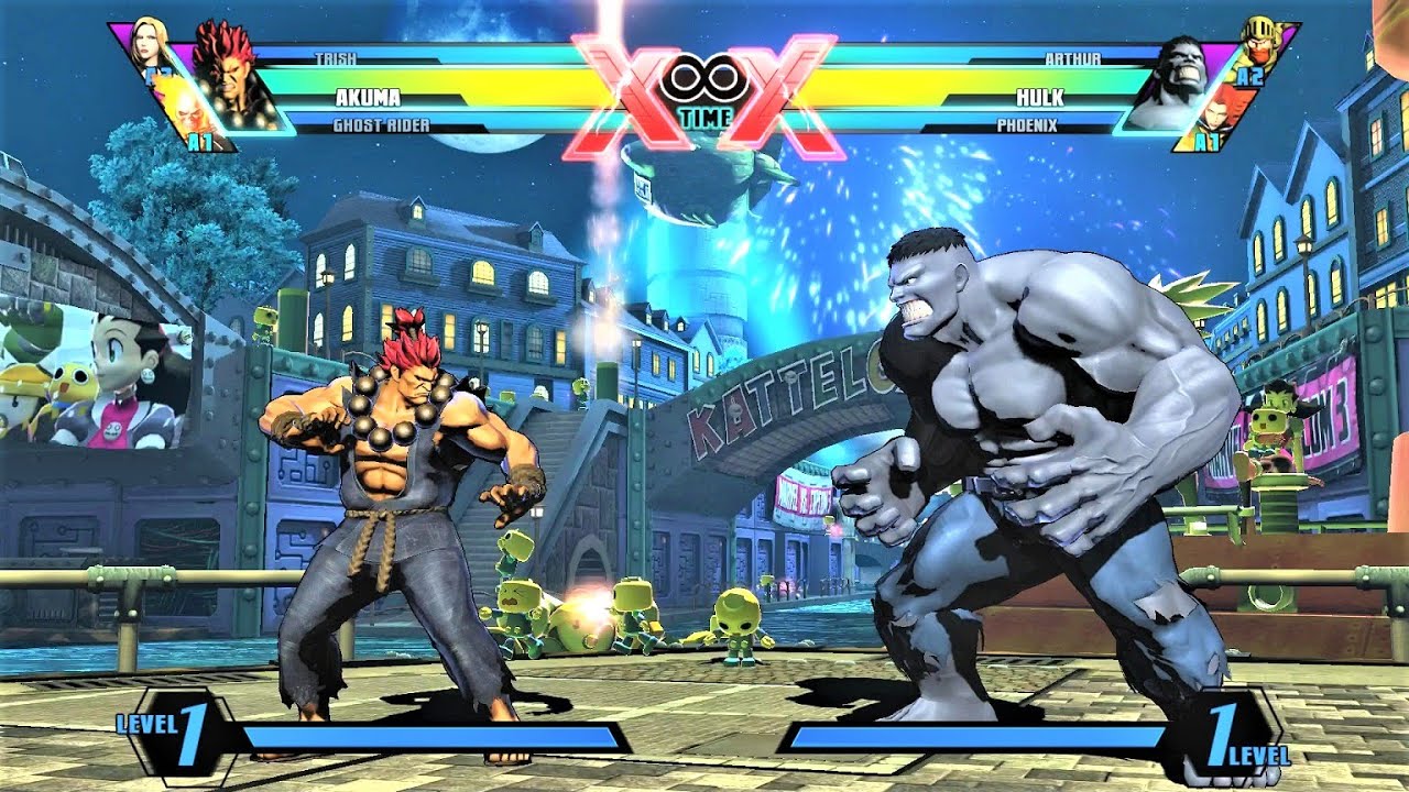 Akuma is my new Amigo - Akuma vs Hulk (Hardest AI) - Ultimate Marvel vs Capcom 3