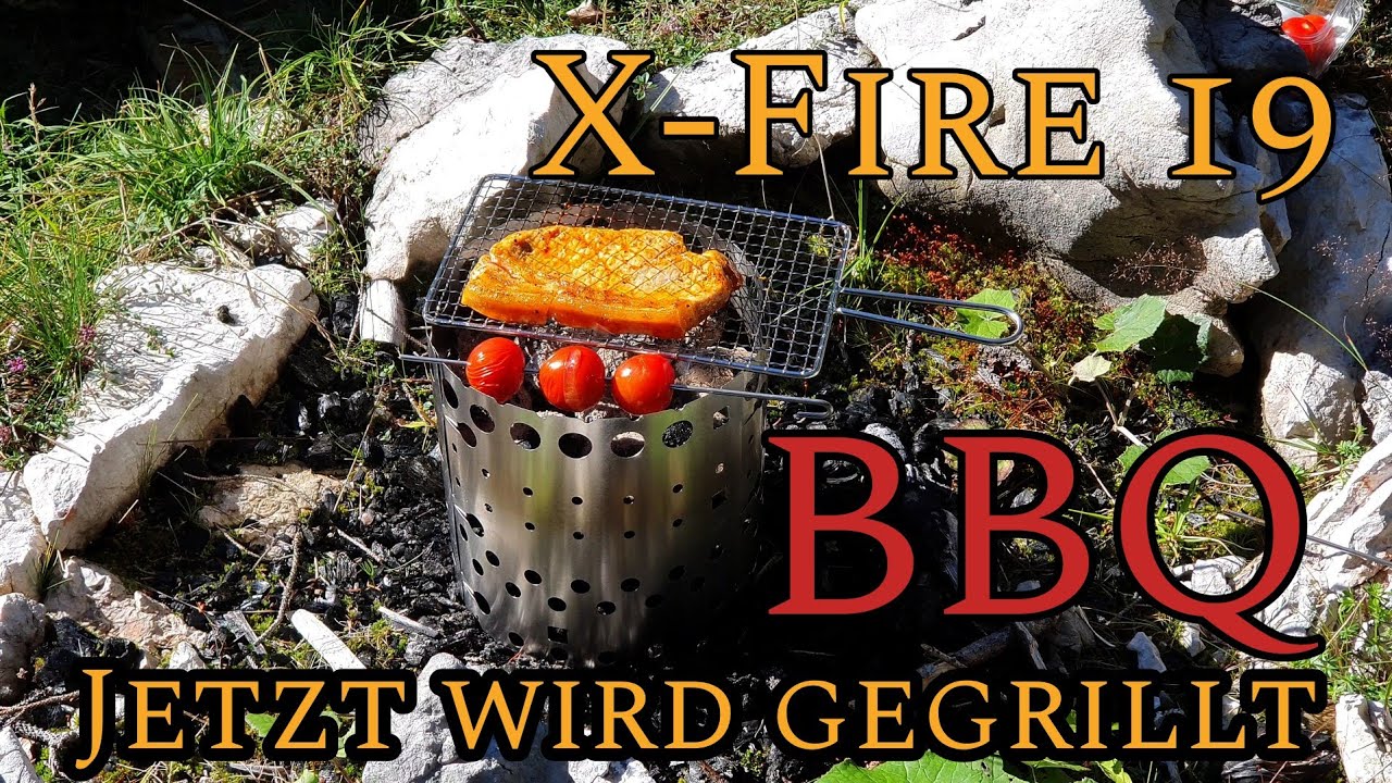 Grillen mit dem X-Fire 19 / Barbecue am Berg