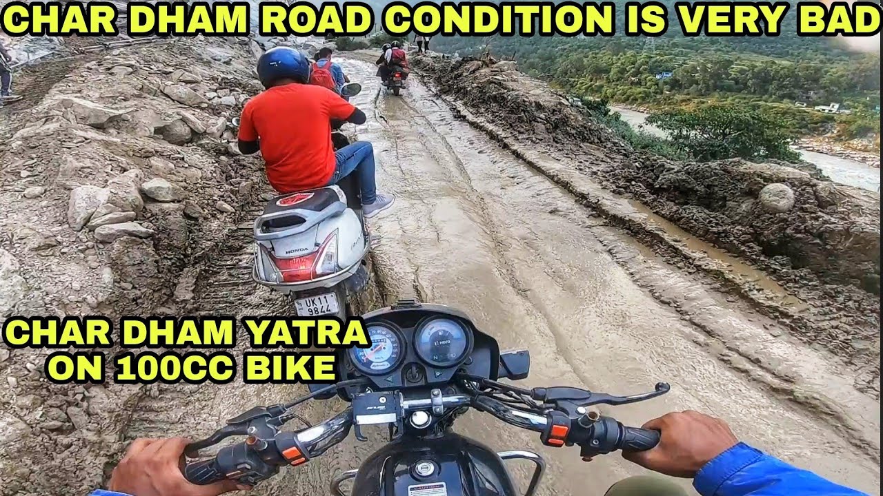 CHAR DHAM YATRA ON 100CC BIKE | HERO SPLENDOR PLUS | Long Ride on 100cc | Uttrakhand Road Condition