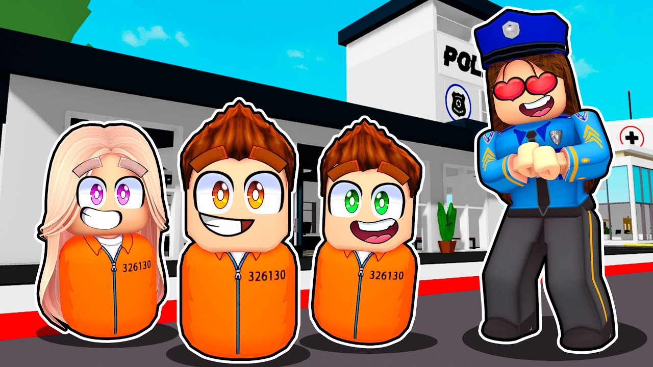 TROJACZKI TRAFIŁY DO WIĘZIENIA NA 100 LAT na Brookhaven w Roblox!