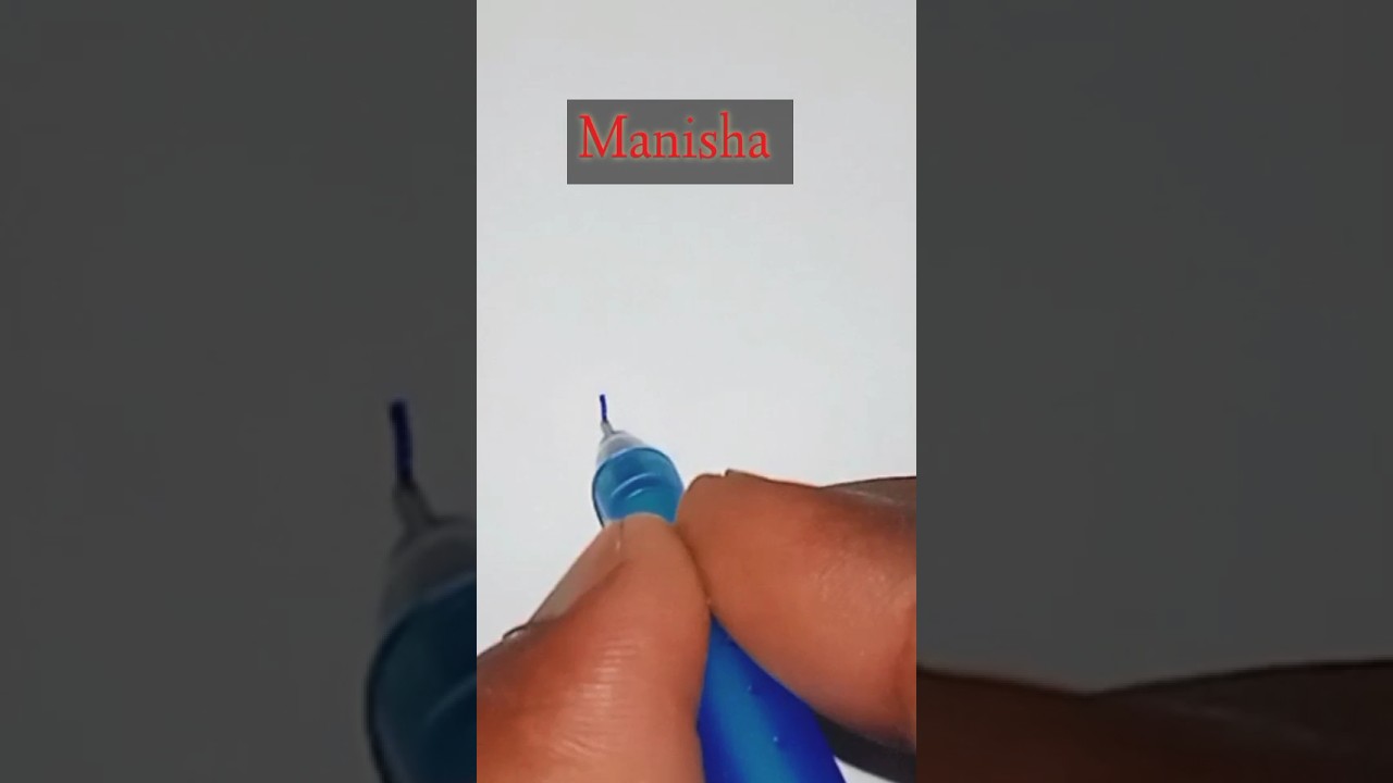 Manisha signature style ✍️ / M letter signature style easy 😊 #shorts #viral #signature #viralshorts
