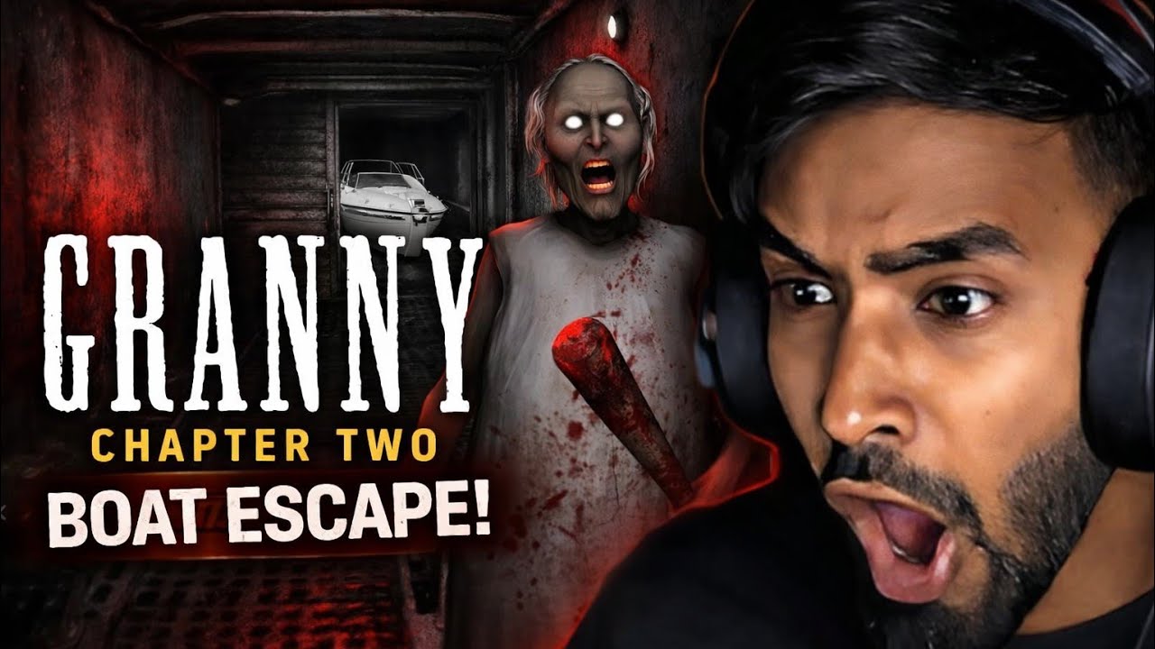 FINALLY BOAT 🚢 ESCAPE GRANNY CHAPTER 02 👊🏻#horror #scary #granny #gaming 