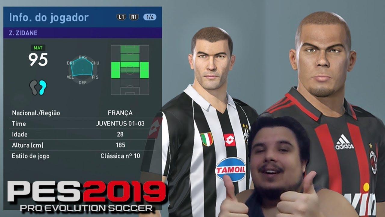 TIMES E SELEÇÕES LEGENDS NO MELHOR OPTION FILE DO PES 2019!