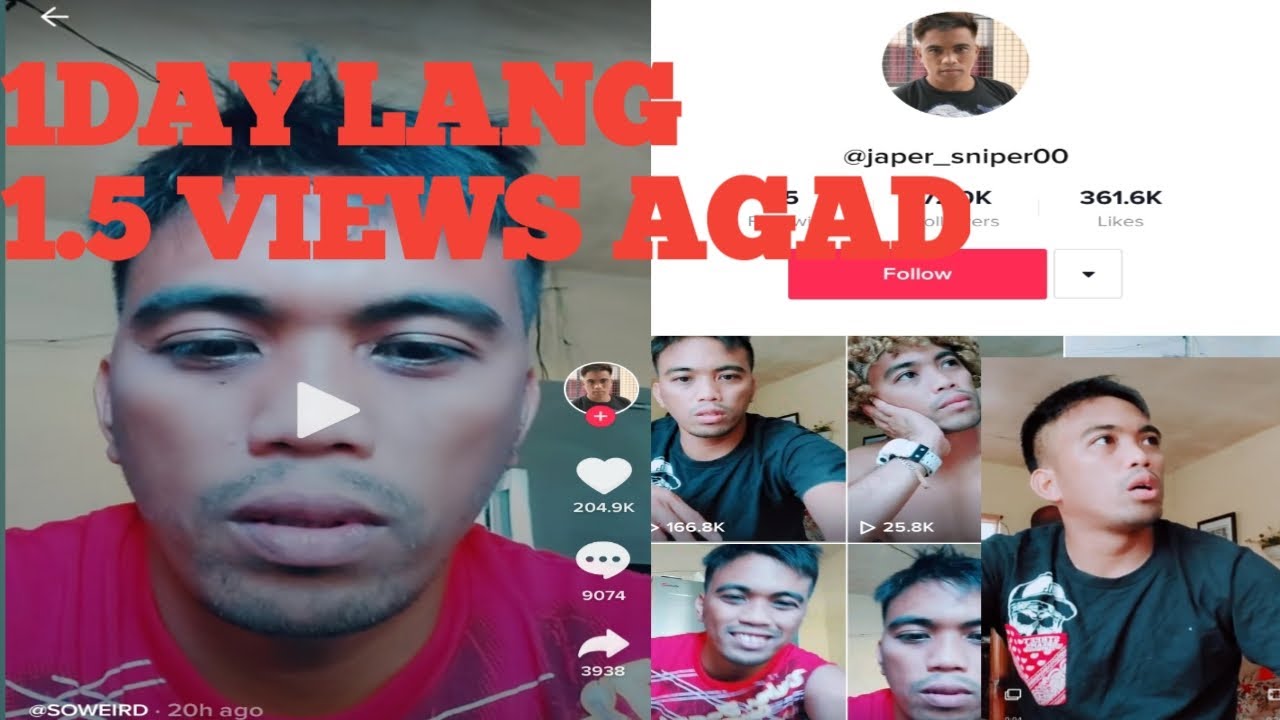 REACTION VIDEO IDOL JAPER SNIPER SA TIKTOK NYA 1 DAY AGO 1.5 VIEWS AGAD