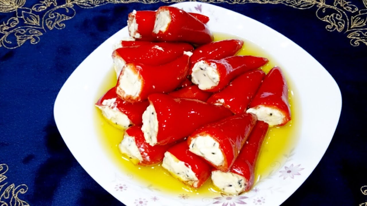 مش هتبطلى تعمليه ❗️سر الفلفل المكسيكي المحشي باللبنه الكريمى 🌶👌