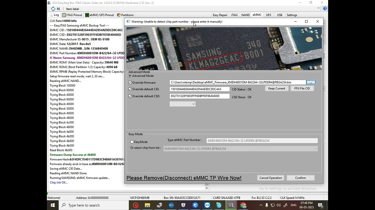 Easy JTAG Rpmb clean
