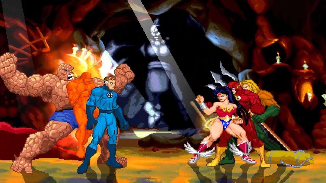 Fantastic Four vs Justice League | Marvel vs DC | Mugen