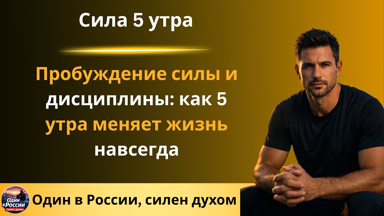 Пробуждение силы и дисциплины: как 5 утра меняет жизнь навсегда//Сила 5 утра