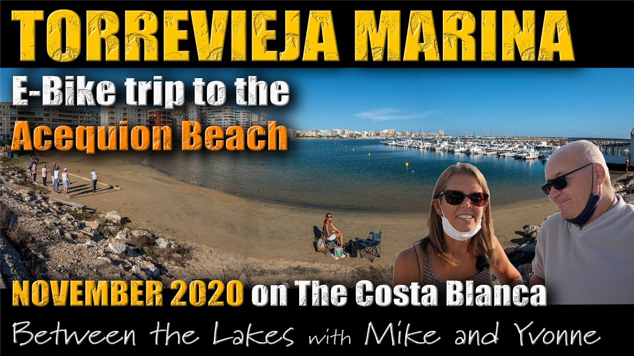 Bike trip to Acequion Beach and Marina Torrevieja Costa Blanca Spain