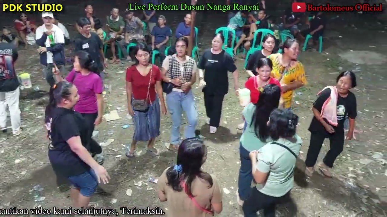 Ganjur Usah Tapangaroh - Riska Feat Minah (All Artis) - PDK STUDIO - Live Perform Dusun Nanga Ranyai