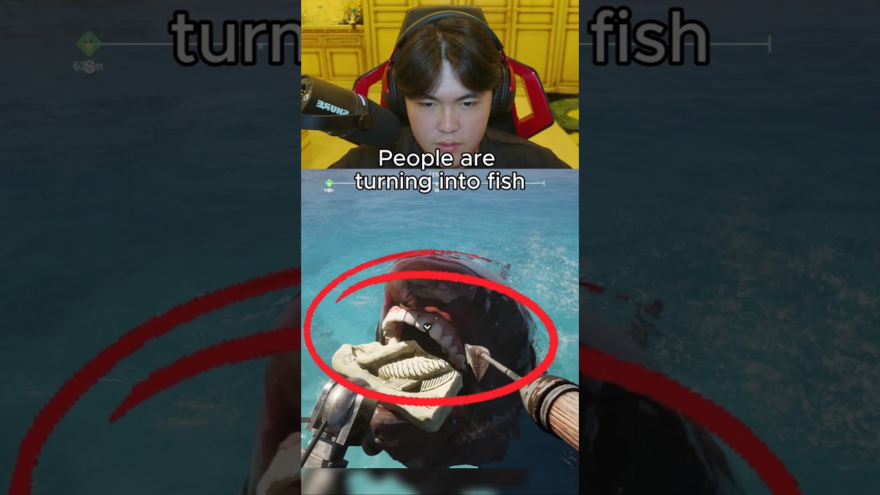 The WEIRDEST Fishing Game.... #gaming #indiegame #funny #umigari #horrorgame