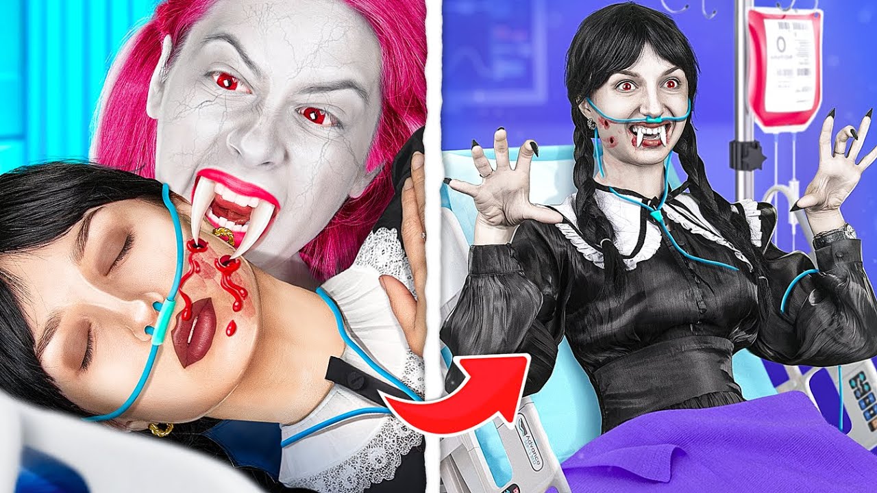 Wednesday Addams Woke Up From a Coma And Became Vampire