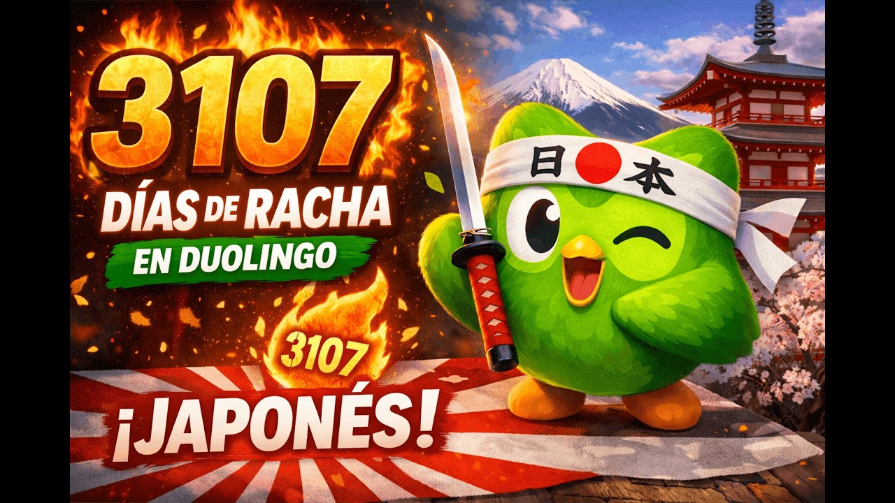 3107 Días de Racha - Duolingo - Japonés