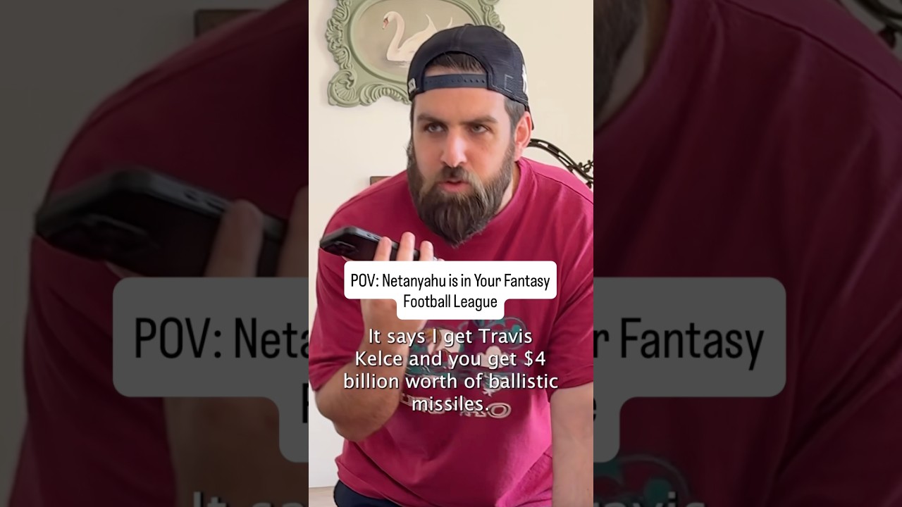 POV: Netanyahu Is In Your Fantasy Football League