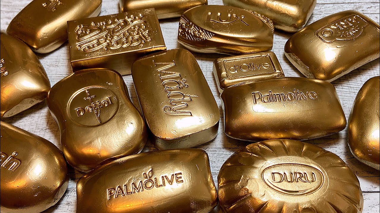 Dry gold soap Painted soap💗
