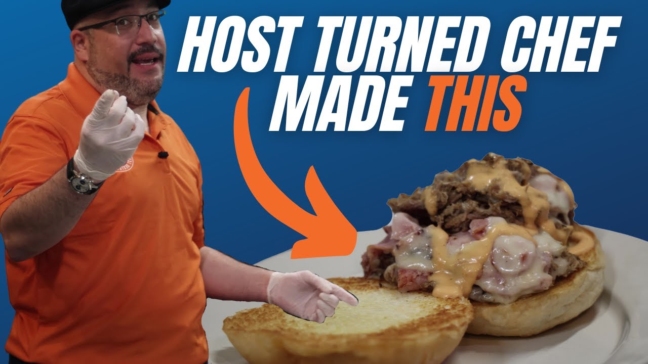 They Let Our Host Try On A Chef's Hat For Size. The Results Are DELICIOUS!