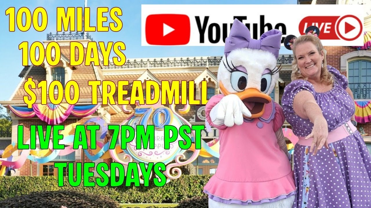 100 Miles, 100 Days, $100 Treadmill Day 33 Live at 7pm PST
