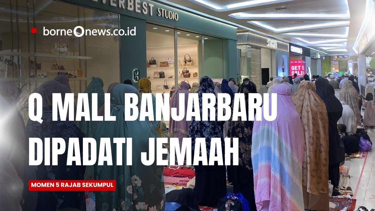 Q MALL Banjarbaru dipenuhi Jemaah Haul Sekumpul, Jarak Tidak Dipermasalahkan Jamaah
