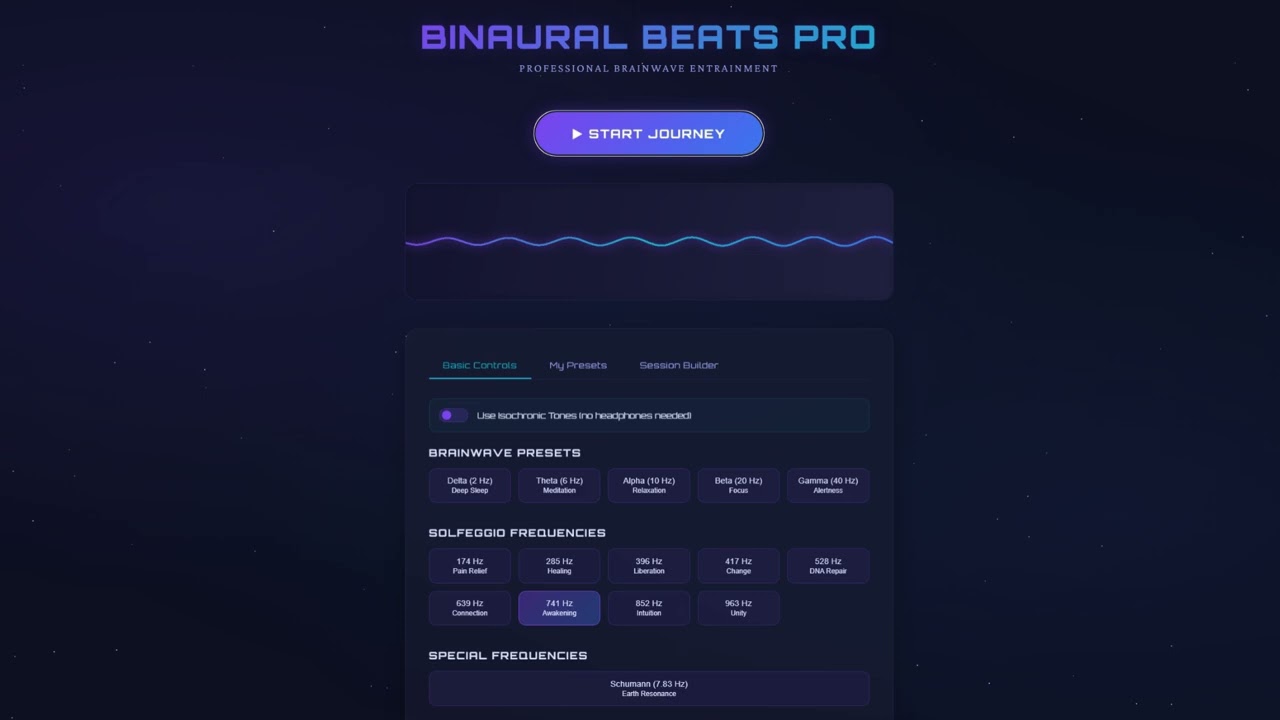 Binaural Beat generator | Focus | Study | Deep Awareness