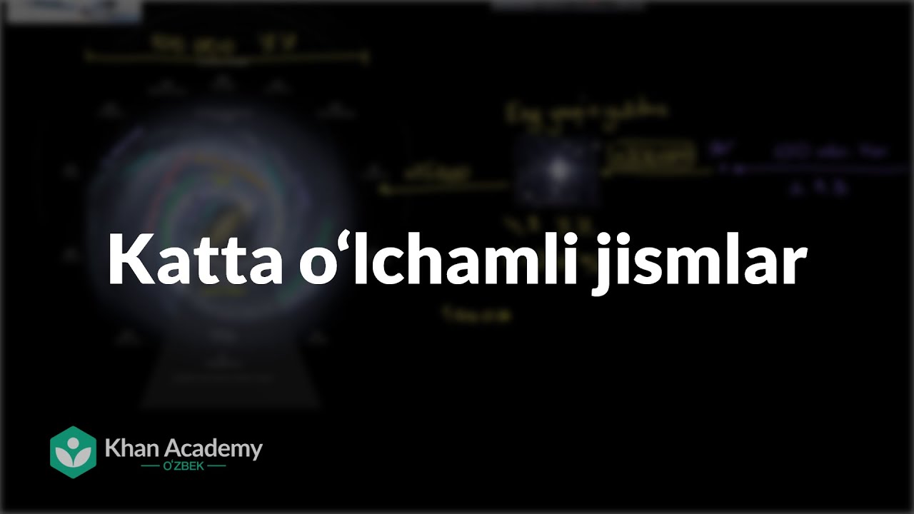 Katta oʻlchamli jismlar | Koinot oʻlchami | Astronomiya