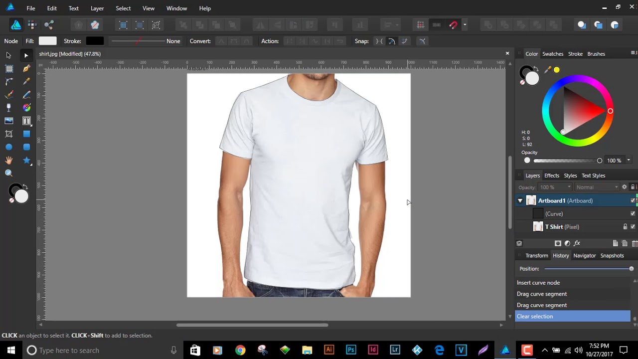 Pen Tool Masking in Affinity Designer