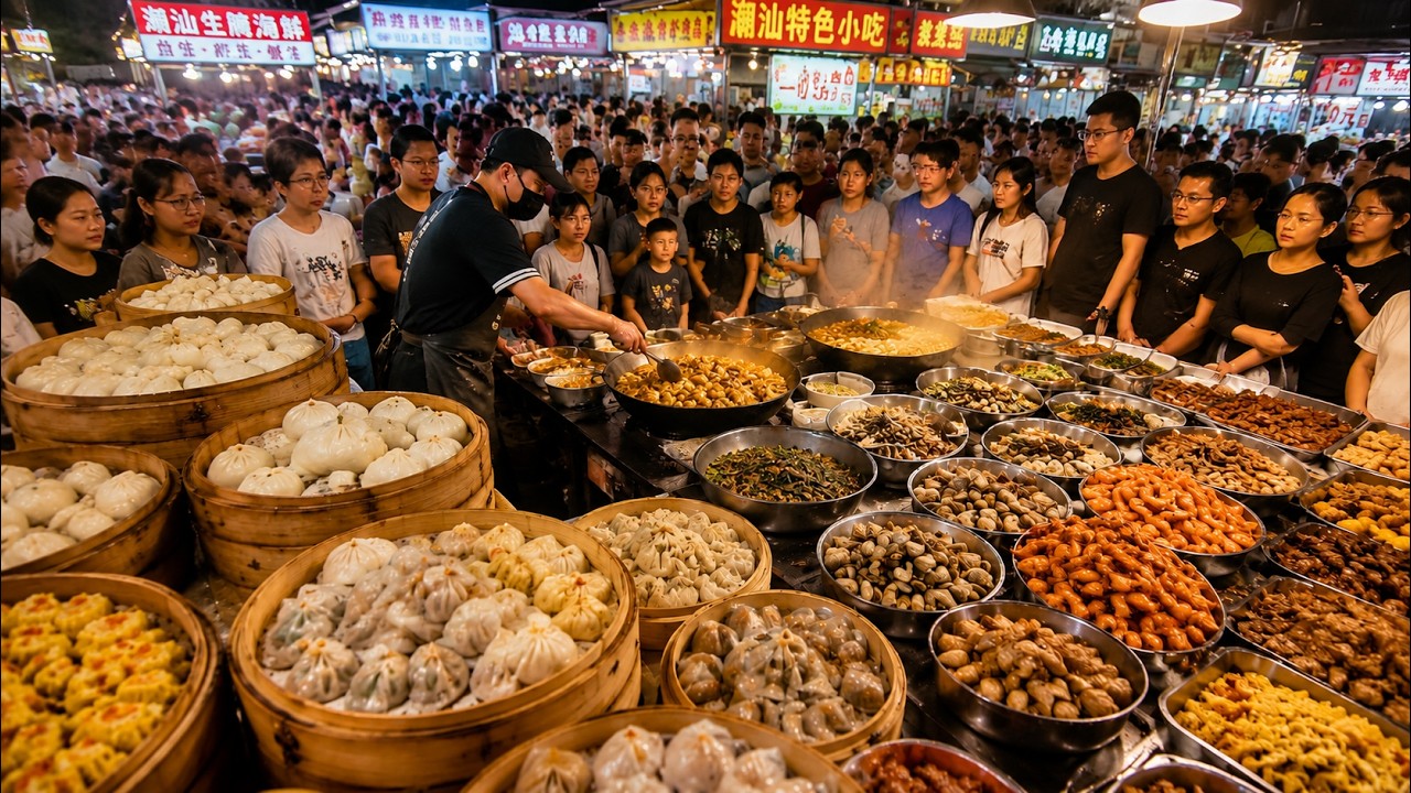 China's Amazing Night Market | 50+ Street Foods in Chaoshan, Guangdong