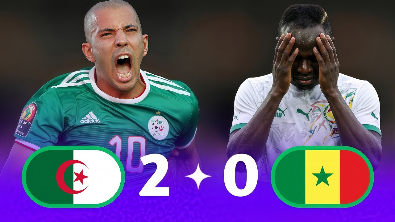 مباراة مجنونة 🔥🔥الجزائر × السنغال 2-0 كأس إفريقيا 2015 وجنون حفيظ دراجي جودة ممتازة نار نار