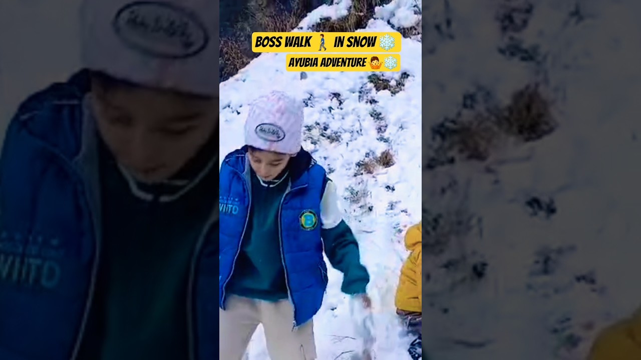 Boss Walk in Snow ❄️ | Haider’s Winter Style 
