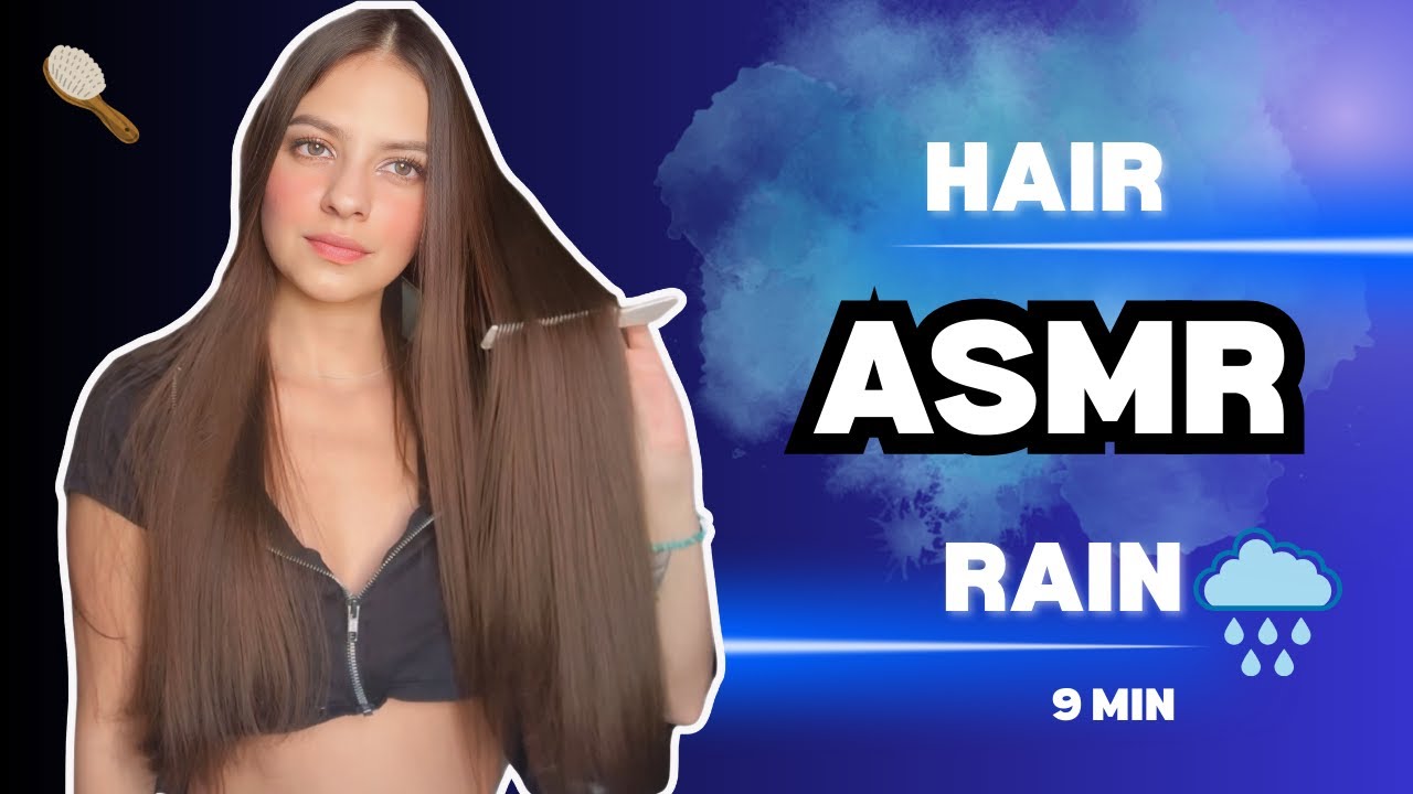 ASMR Hair Brushing Visuals ✨ Afternoon Rain Ambience for Relax & Sleep