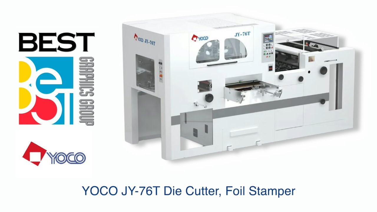 YOCO JY-76T Die Cutter with Foil Stamping— Best Graphics (USA)