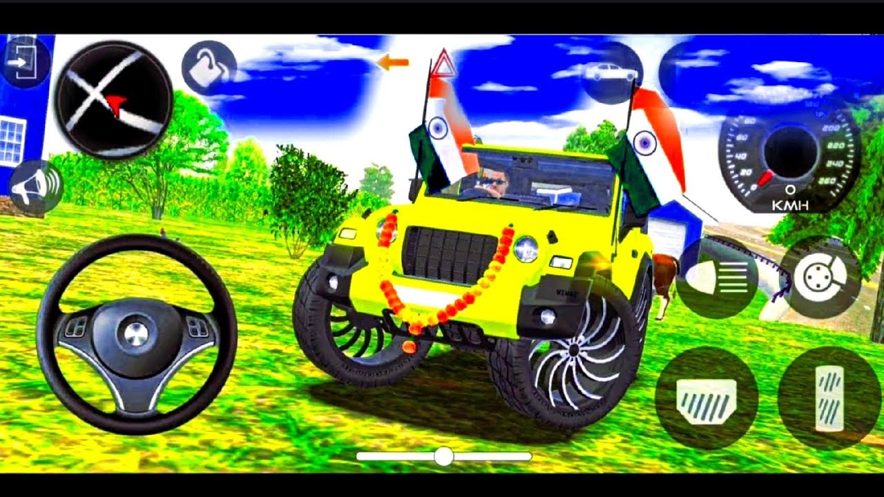 Modified Mahindra Thar😈Games:India Yellow Thar (Gadi Wala Games) Car Game Android Game - #2026