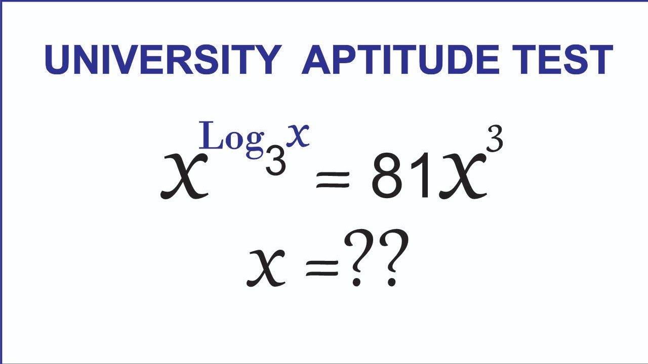 Ivy league Entrance Exam   | Algebra   | Logarithm & Exponents   |