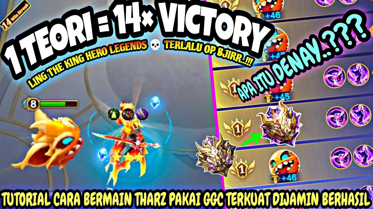 1 TEORI = 14× VICTORY !!! TUTORIAL CARA BERMAIN THARZ ANTI DENAY UPDATE TERBARU - MCGG