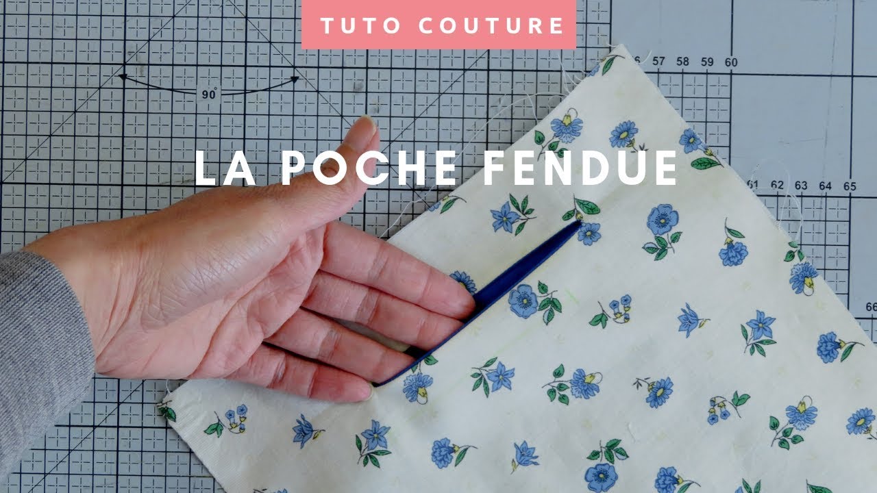 Comment coudre une poche fendue - Tuto couture facile