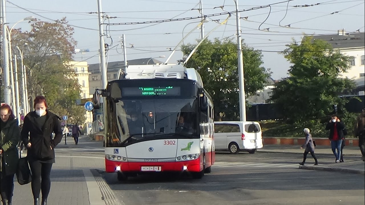 Trolejbus Škoda 26Tr ev.č. 3302 na lince X31
