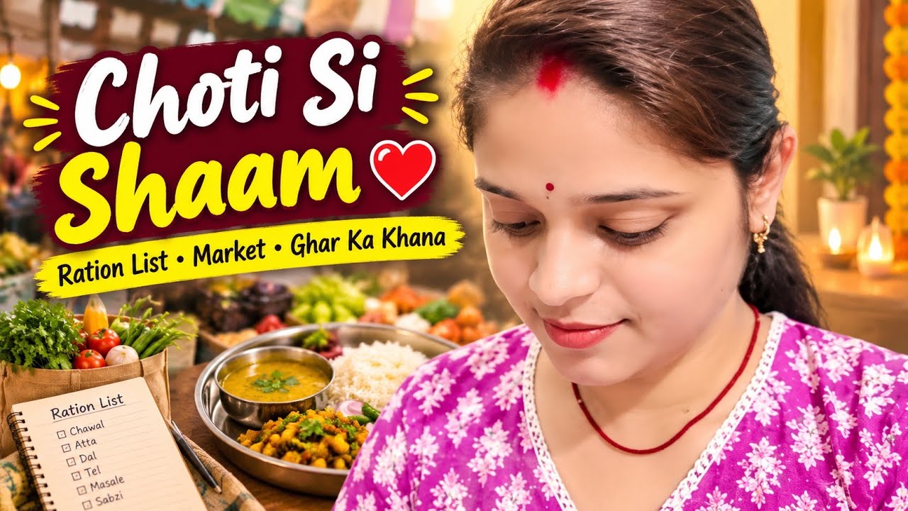 Choti Si Shaam Ki Kahani ❤️ | Ration List, Market & Ghar Ka Khana | Daily Vlog