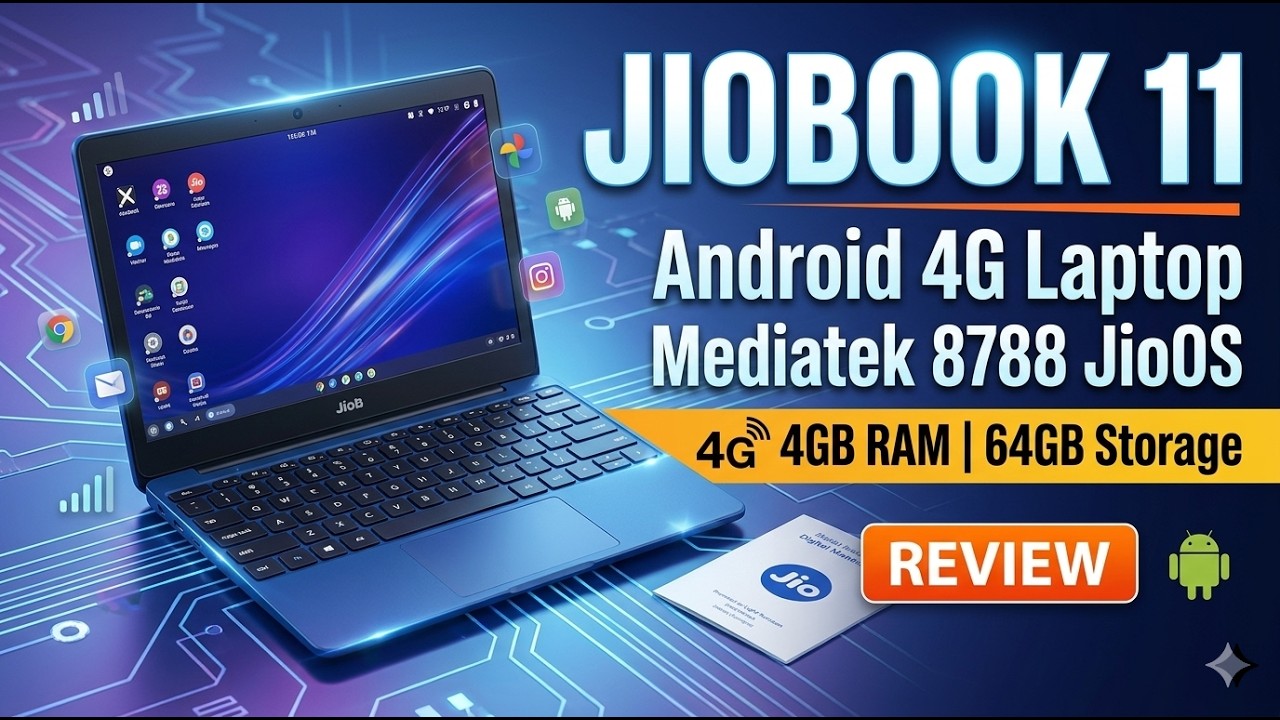 JioBook 11 Review 2026 🔥Lifetime Office | 4G Android Laptop | MediaTek 8788 | 4GB RAM | 64GB Storage