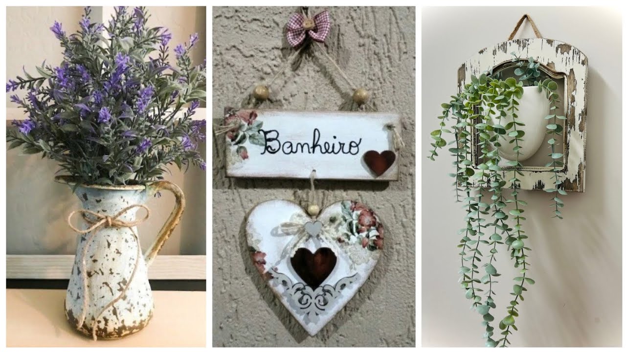 Thrifty Charm Decor Shabby Chic Vintage Rustic Home and Wall Hangings Decor Idea in budget