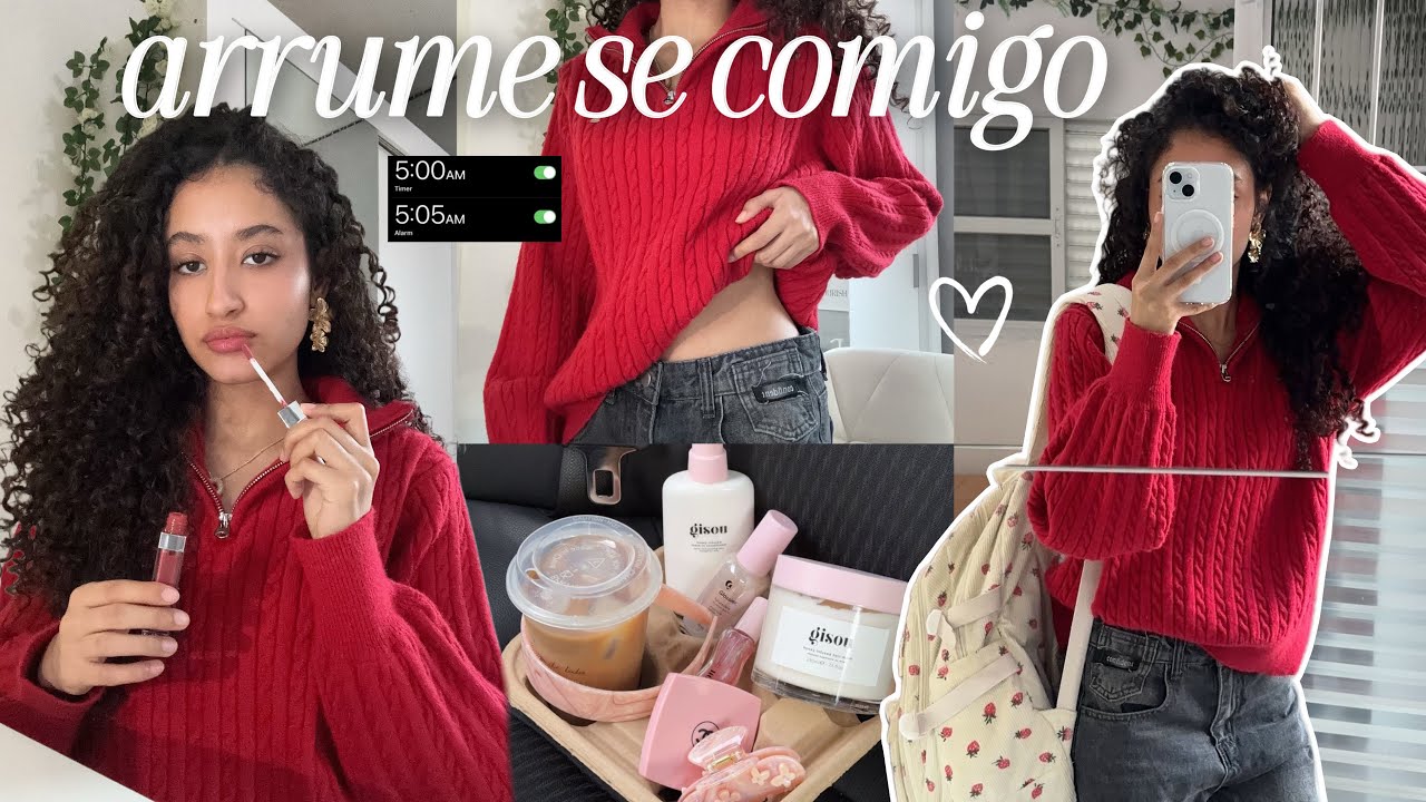 arrume se comigo para escola: cabelo, look, maquiagem💕