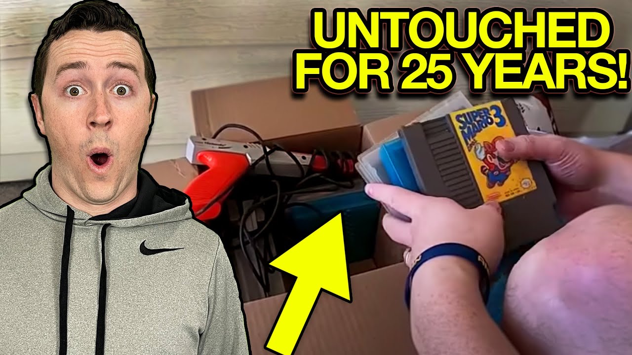 She brought out a box of buried Nintendo treasure...