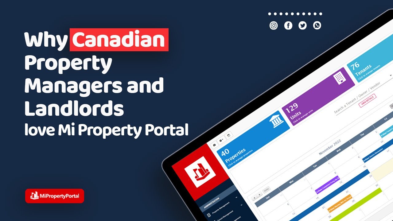 Why Canadian Landlord & Property Managers love Mi Property Portal