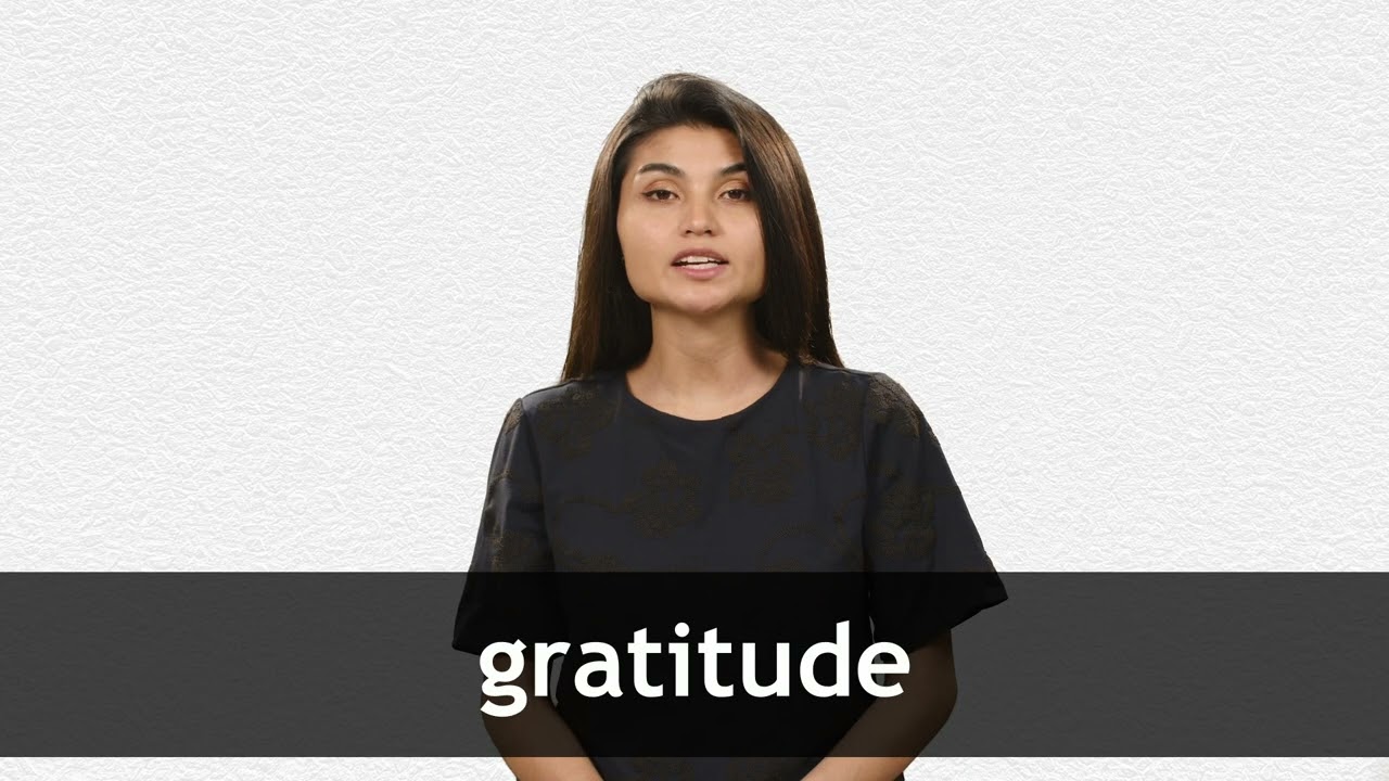 How to pronounce GRATITUDE in American English